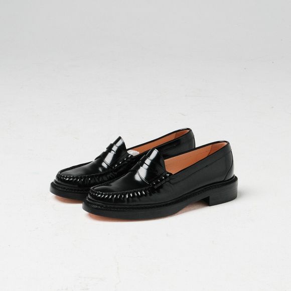 J.Crew Shoes - J.Crew Rowan Black Penny Loafers Leather Women's Size 8.5 NWOB